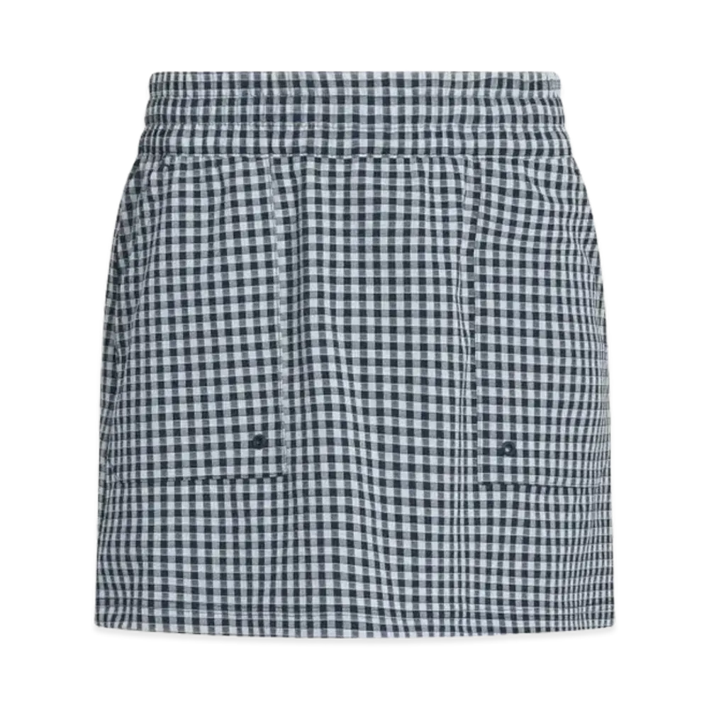 adidas Golf Ultimate 365 Gingham Skirt "Collegiate Navy/Wonder Silver"