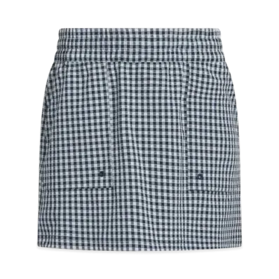 adidas Golf Ultimate 365 Gingham Skirt "Collegiate Navy/Wonder Silver"