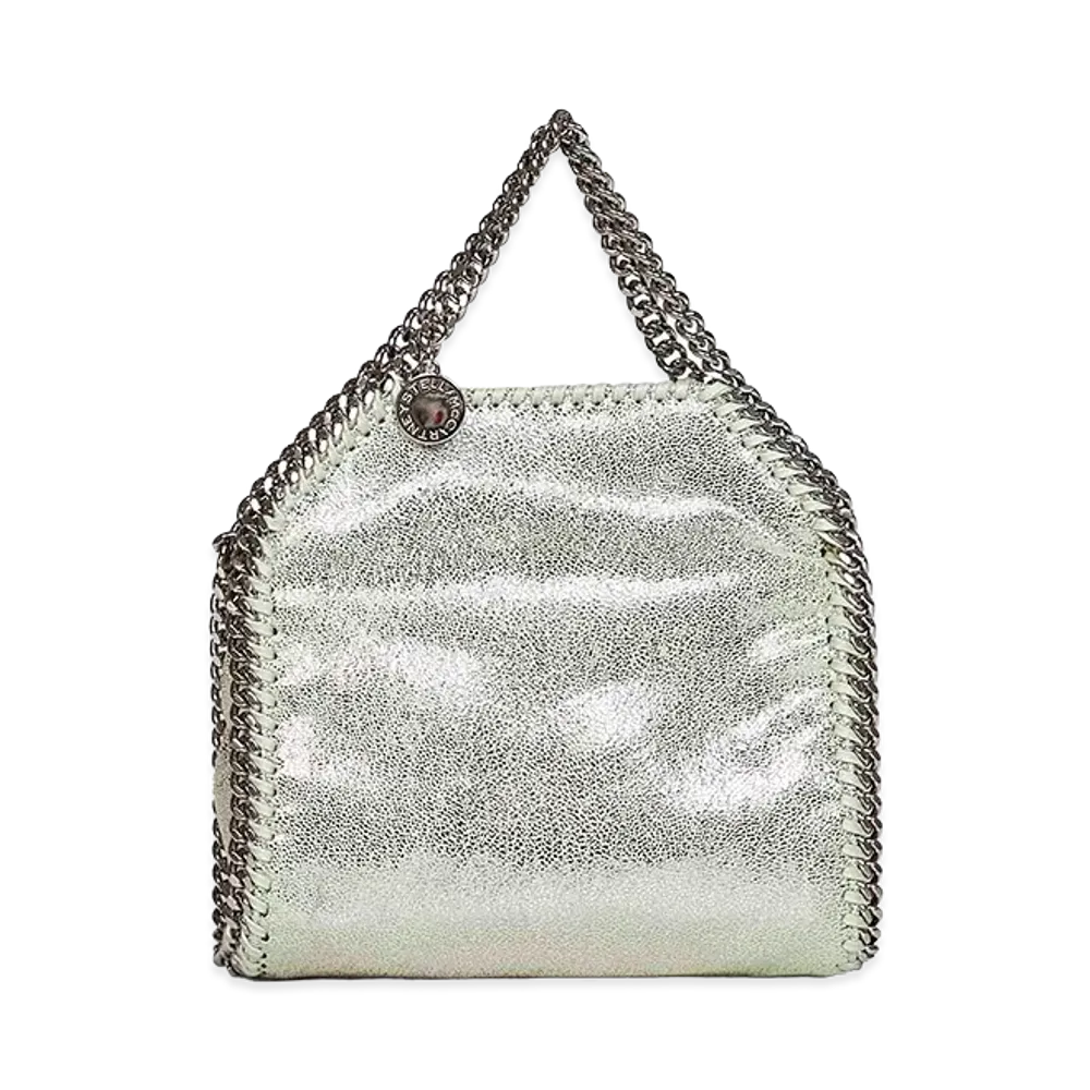 STELLA McCARTNEY Women's Pastel Shaggy Deer Micro Falabella Handbag "Green"