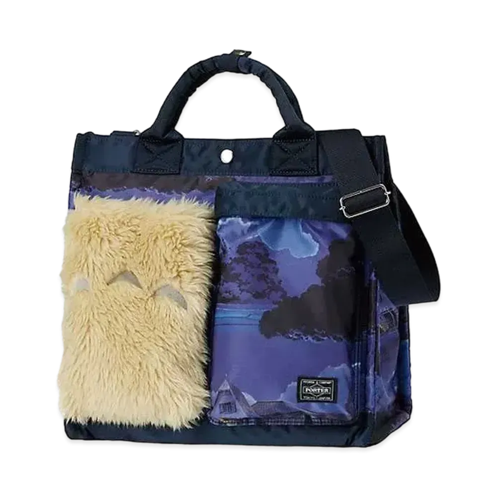 PORTER x My Neighbor Totoro 2Way Tote Bag (L) "Navy"