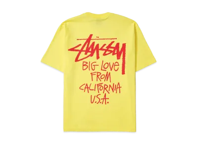 Stussy Big Love Tee "Lemon"