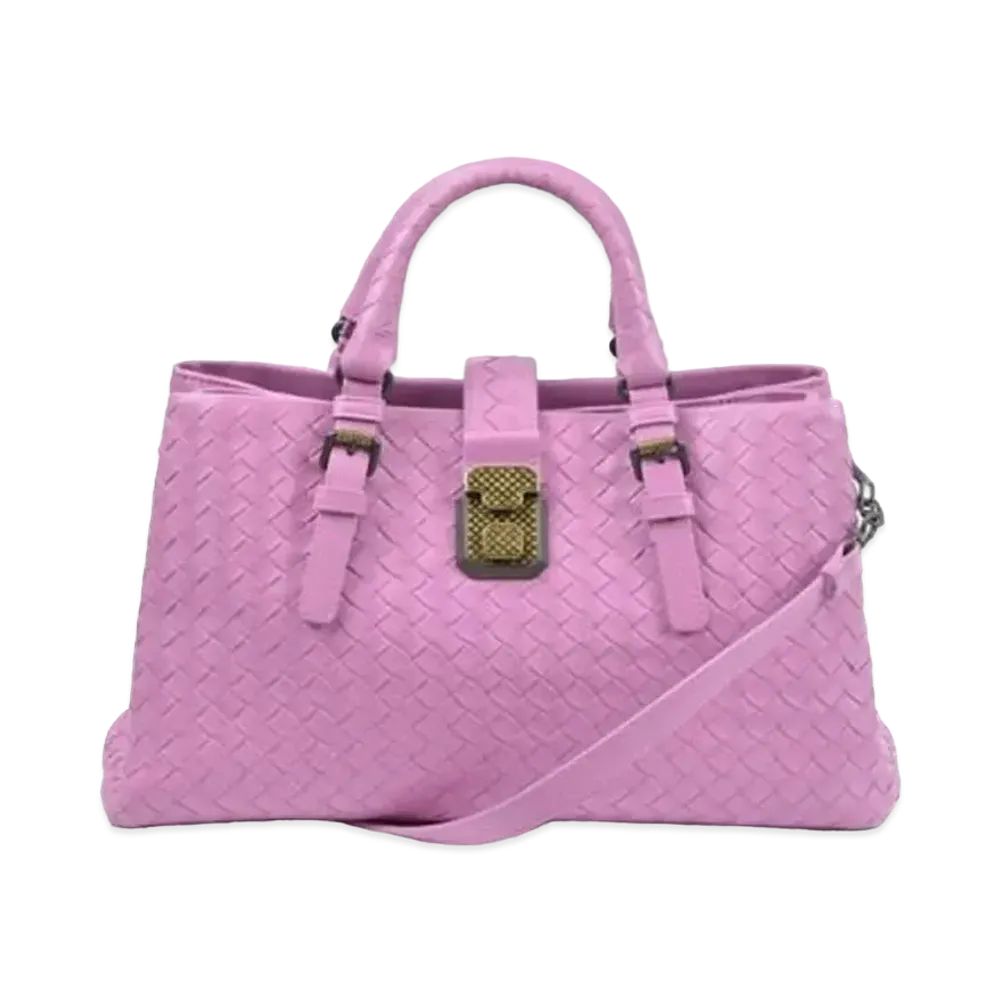 Bottega Veneta Roma Intrecciato leather 2WAY Bag "Pink"