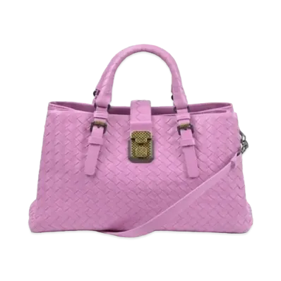 Bottega Veneta Roma Intrecciato leather 2WAY Bag "Pink"