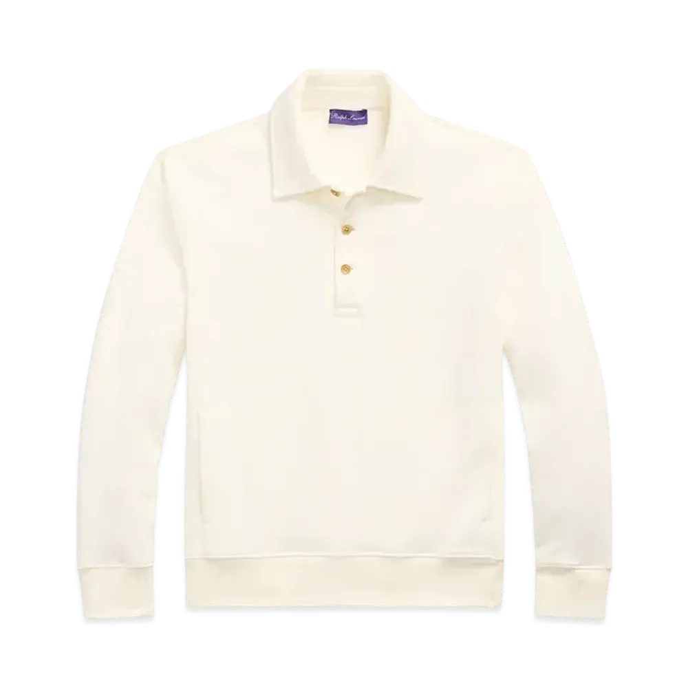 Ralph Lauren Purple Label Fleece Colored Sweatshirt "Natural"