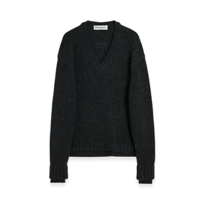 OUR LEGACY False V-Neck "Charcoal Low Twist Merino"