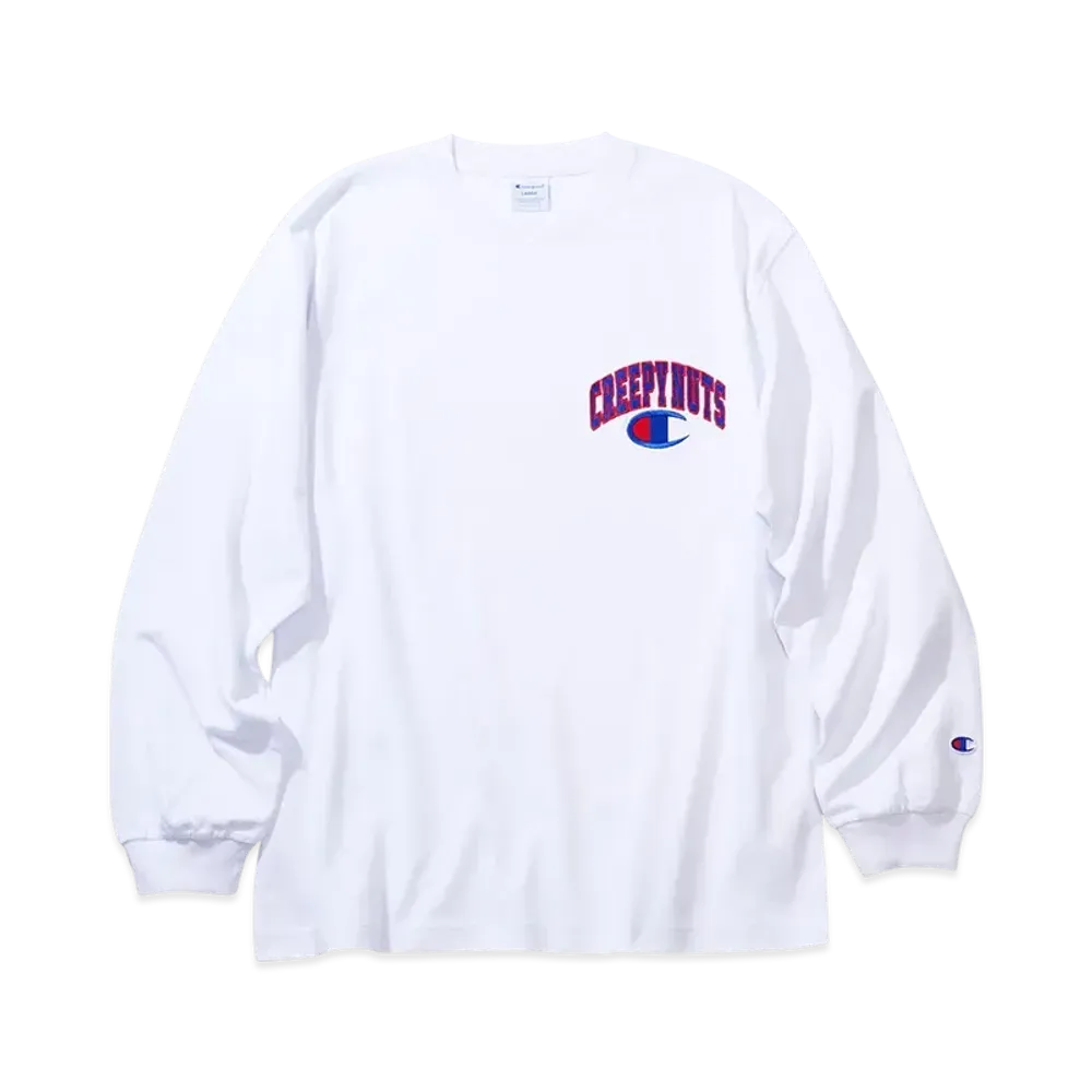 Champion x Creepy Nuts Long Sleeve T-Shirt "White"