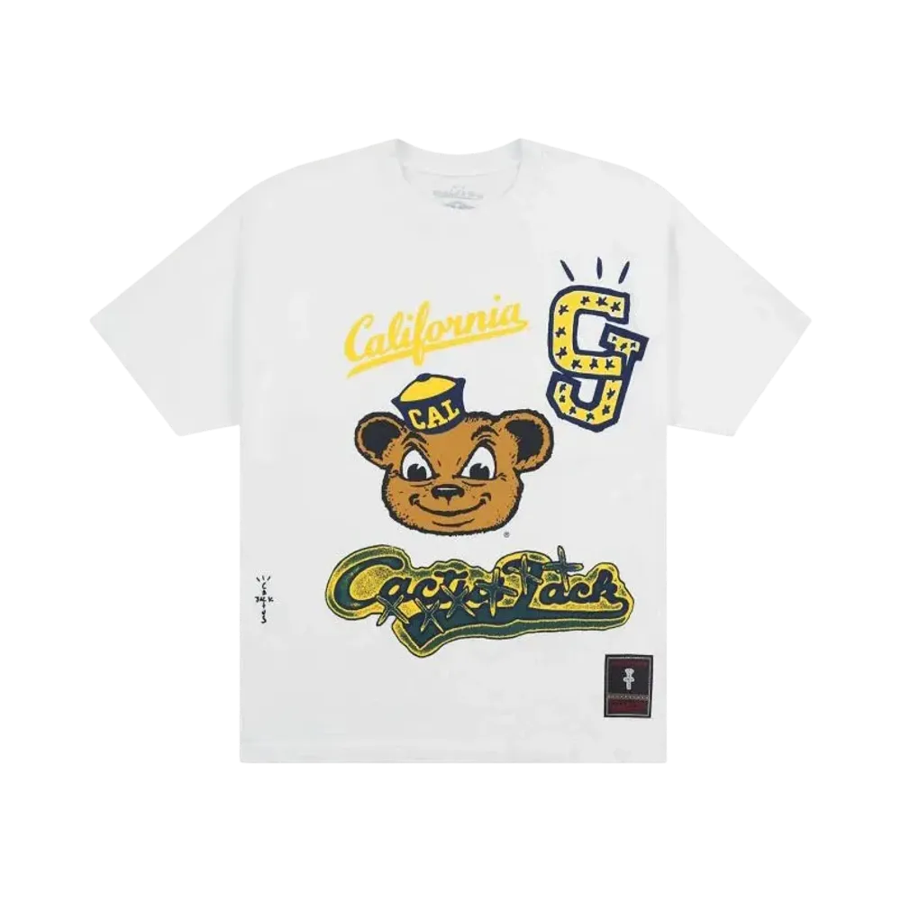 Travis Scott x M&N x UC Berkeley Handdrawn Tee "White"