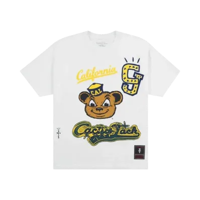 Travis Scott x M&N x UC Berkeley Handdrawn Tee "White"