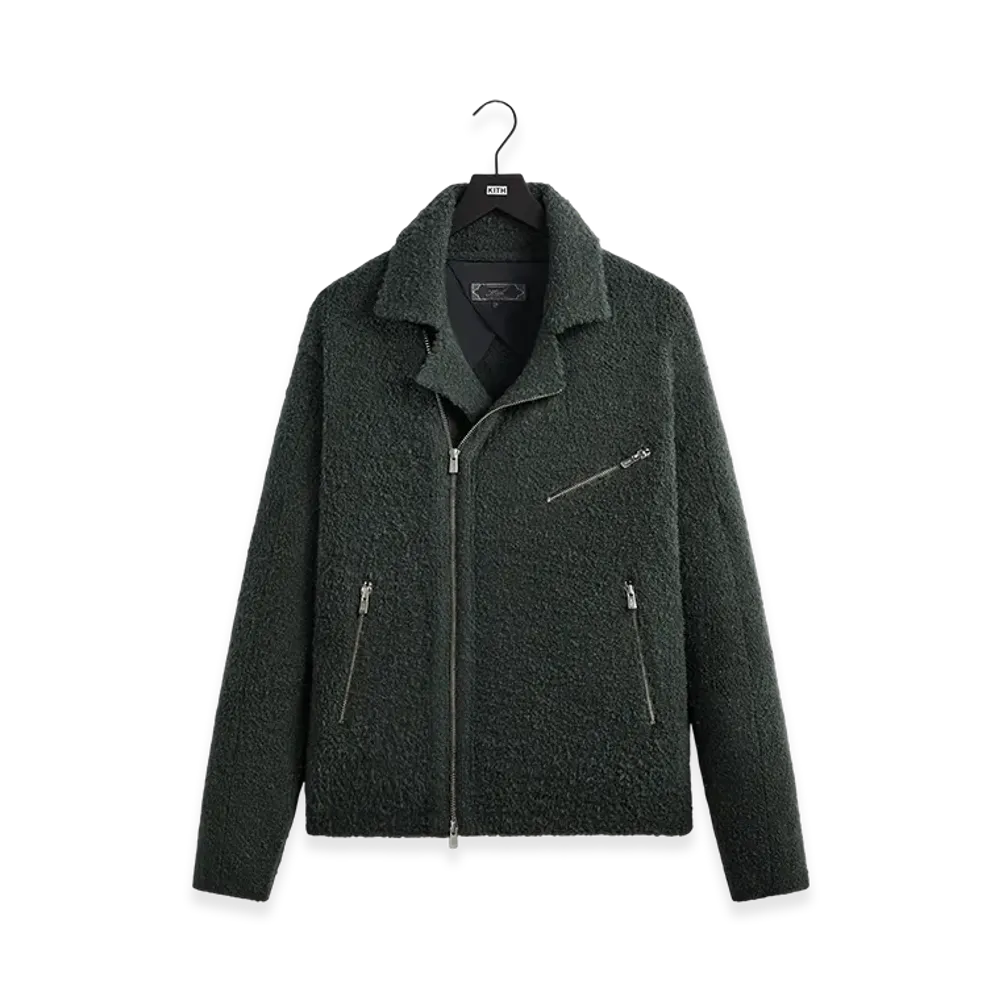 Kith Plush Knit Brian Moto Jacket "Machine"