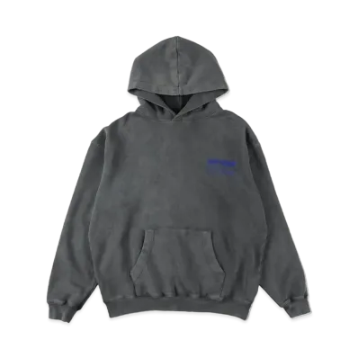 WIND AND SEA Smooth Pigment Dye Hoodie "Charcoal"
