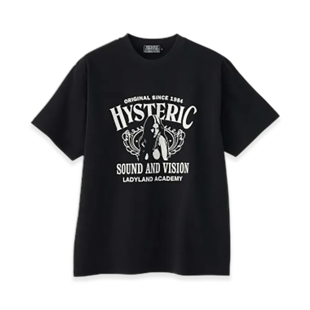 HYSTERIC GLAMOUR Ladyland Academy T-Shirt "Black"