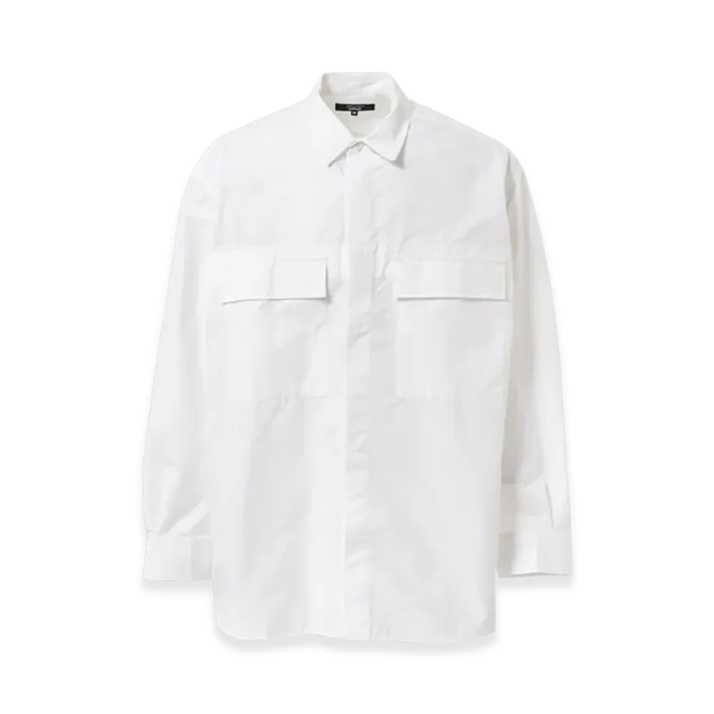 COMME des GARCONS HOMME Cotton Nylon Shirts "White"