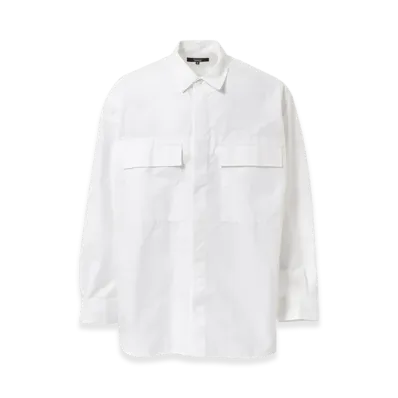 COMME des GARCONS HOMME Cotton Nylon Shirts "White"