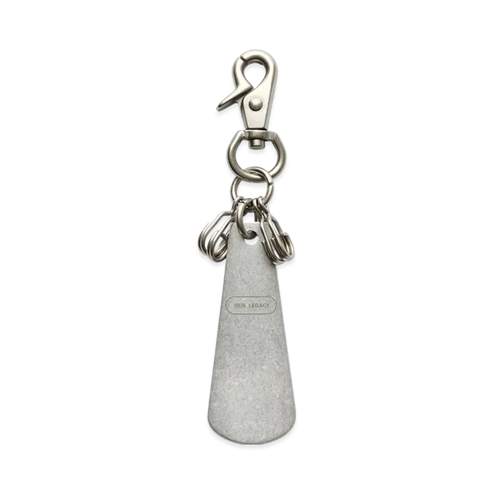 OUR LEGACY Shoehorn Keyring "Matte Aluminium"