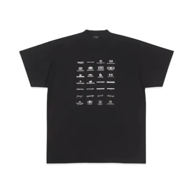 BALENCIAGA Archives Logos T-shirt Oversized "Black"