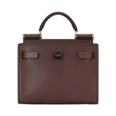 Dolce&Gabbana Sicily 62 Bag Small Calfskin "Bordeaux"