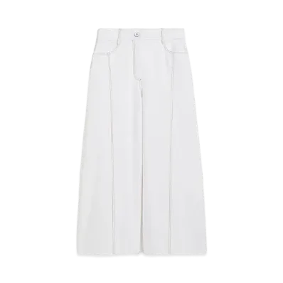 Max Mara Foster Denim Look Jersey Pants "White"