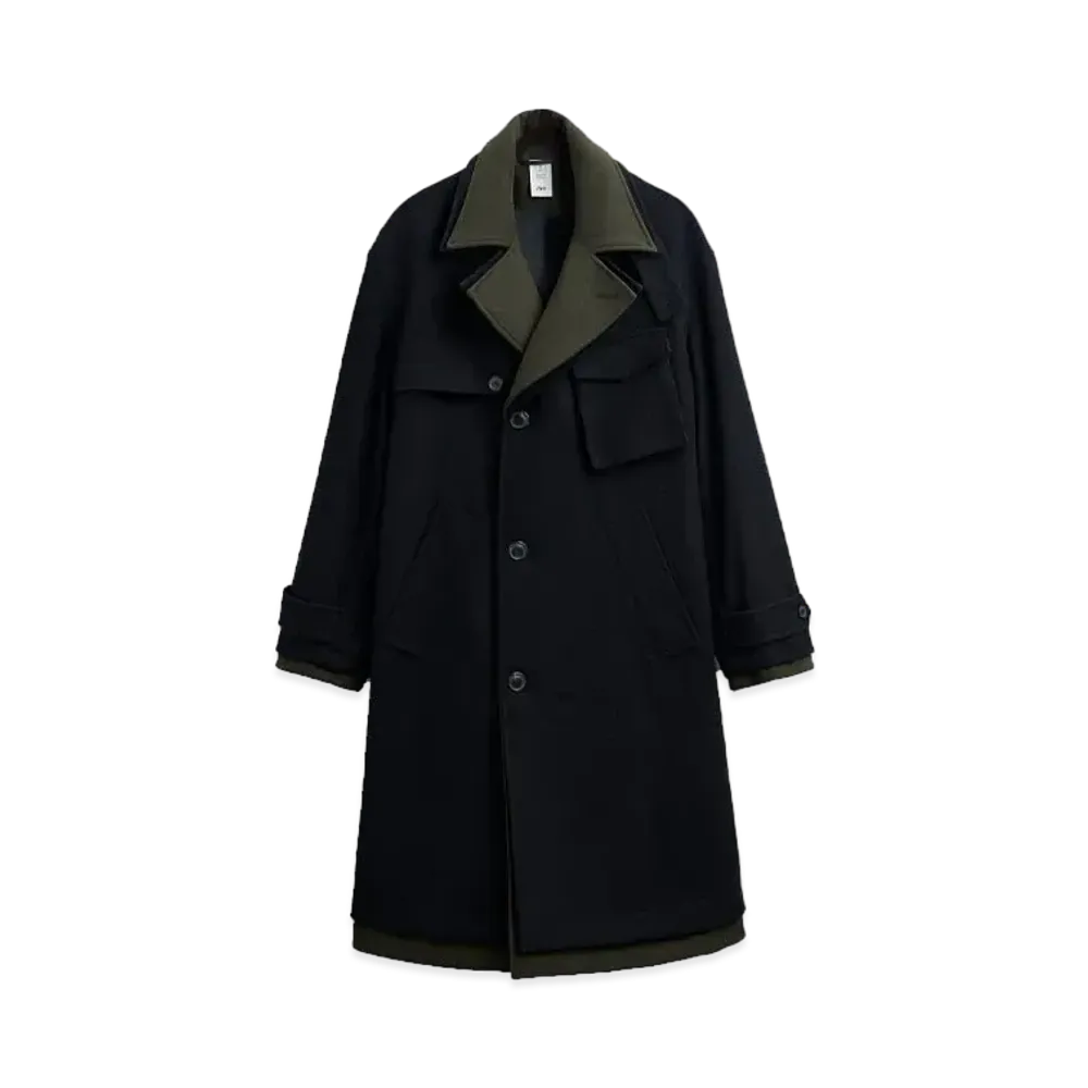 ZARA x MAISON SPECIAL Mock Layer Coat "Black"