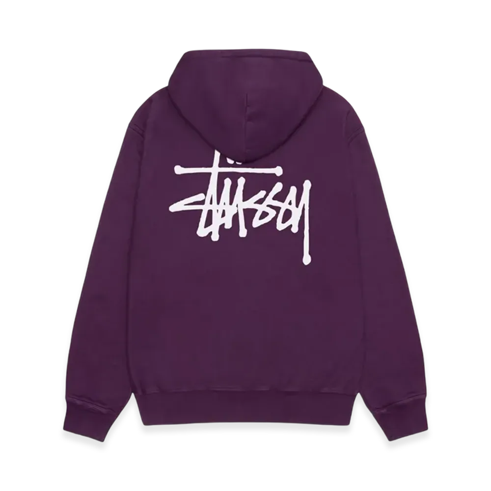 Stussy Basic Stussy Pigment Dyed Hoodie "Purple"
