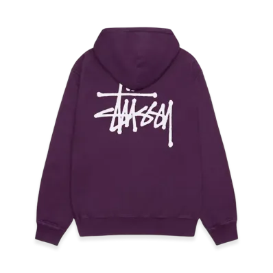 Stussy Basic Stussy Pigment Dyed Hoodie "Purple"