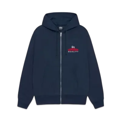 Stussy Superior Quality Zip Hoodie "Navy"