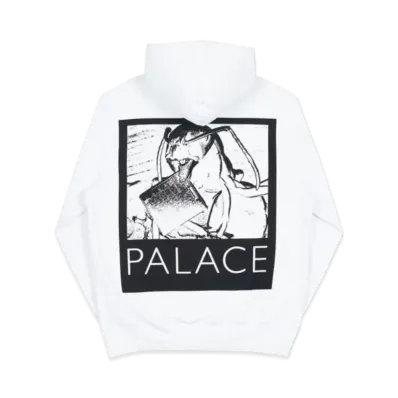 PALACE Chip Hood "White"