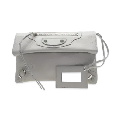 BALENCIAGA Handbag Lambskin "Grey"