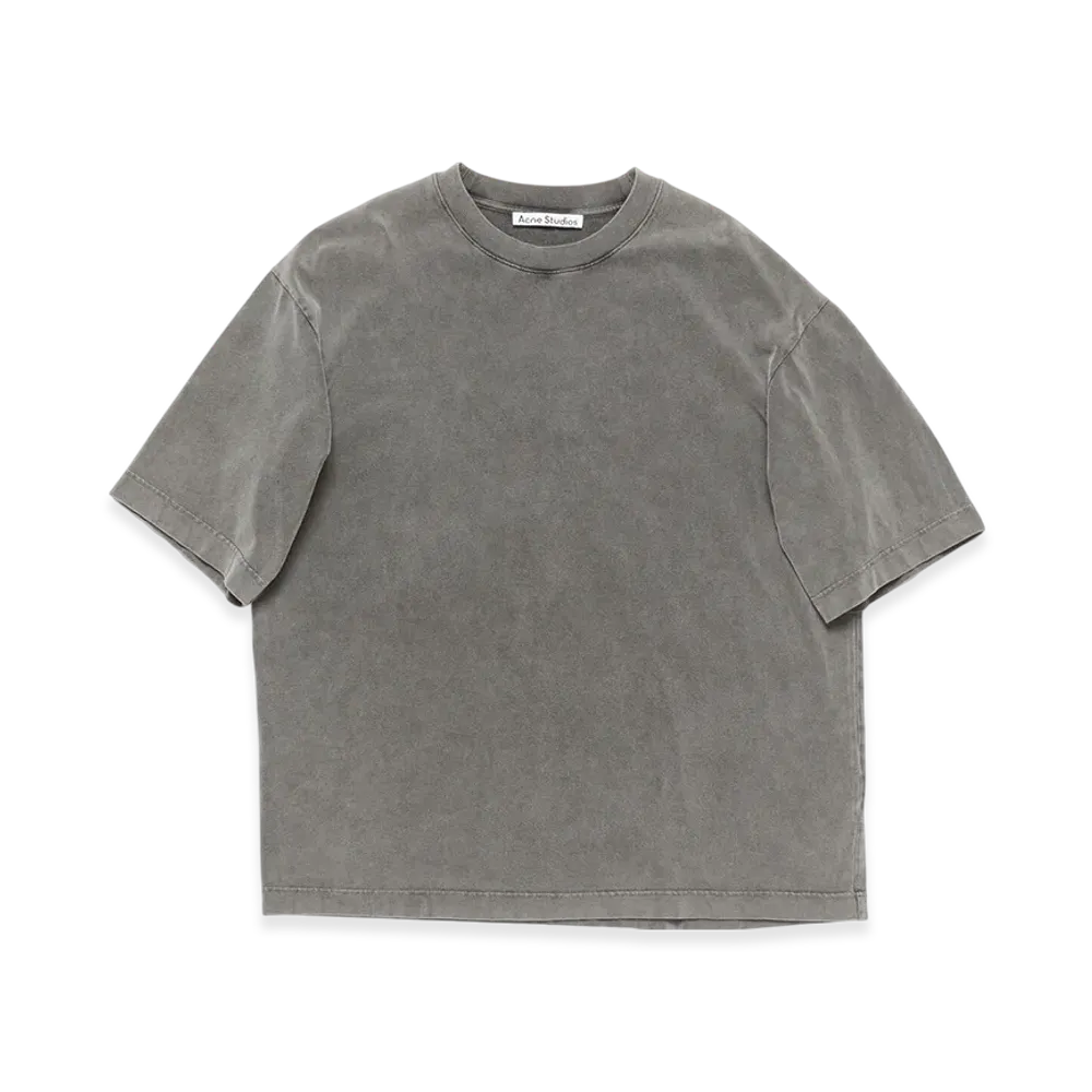 Acne Studios Crew Neck T-Shirt - Relaxed Fit "Faded Black"