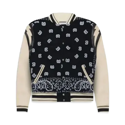 RHUDE Bandana Bomber Jacket "Black White"