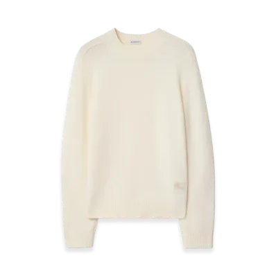 Burberry Cashmere Sweater "Ceramic White"