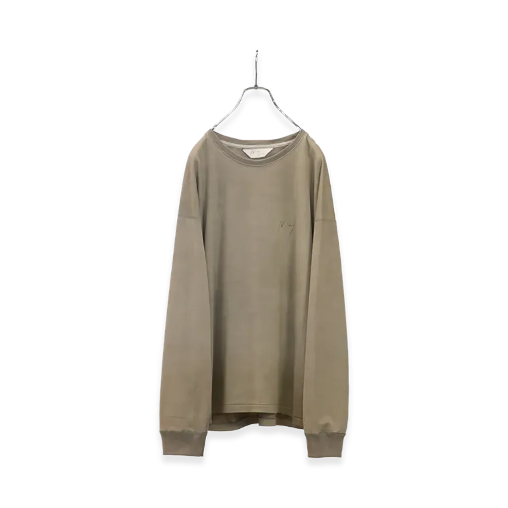 ANCELLM Unevenness LS T-Shirt "Gray"