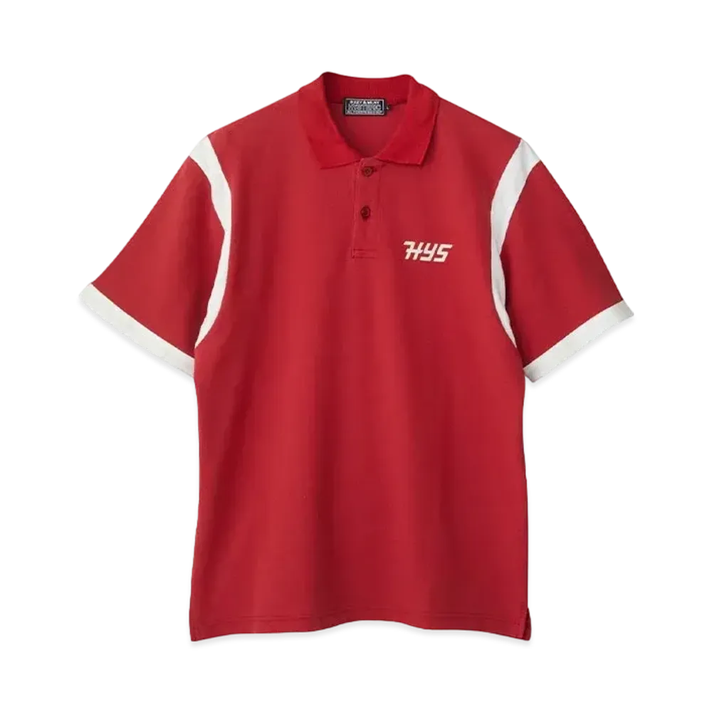 HYSTERIC GLAMOUR Hysteric Motel Polo Shirt "Red"
