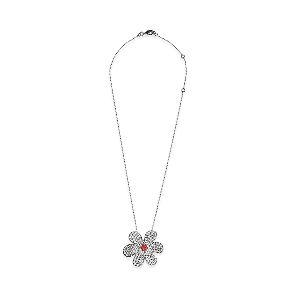 MARNI Women's Daisy Ball Chain Necklace "Silver"