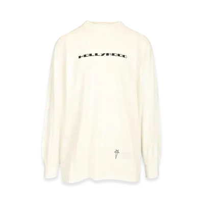 Rick Owens DRKSHDW Oversized Long Sleeve T-Shirt "White"