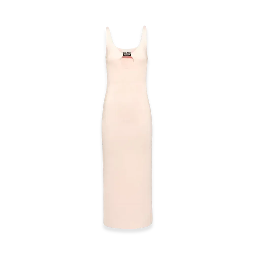 MIU MIU Women's Stretch Jersey Dress "Quartz"