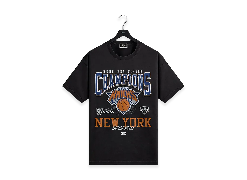 Kith x The New York Knicks 2026 Champions Vintage Tee "Black"