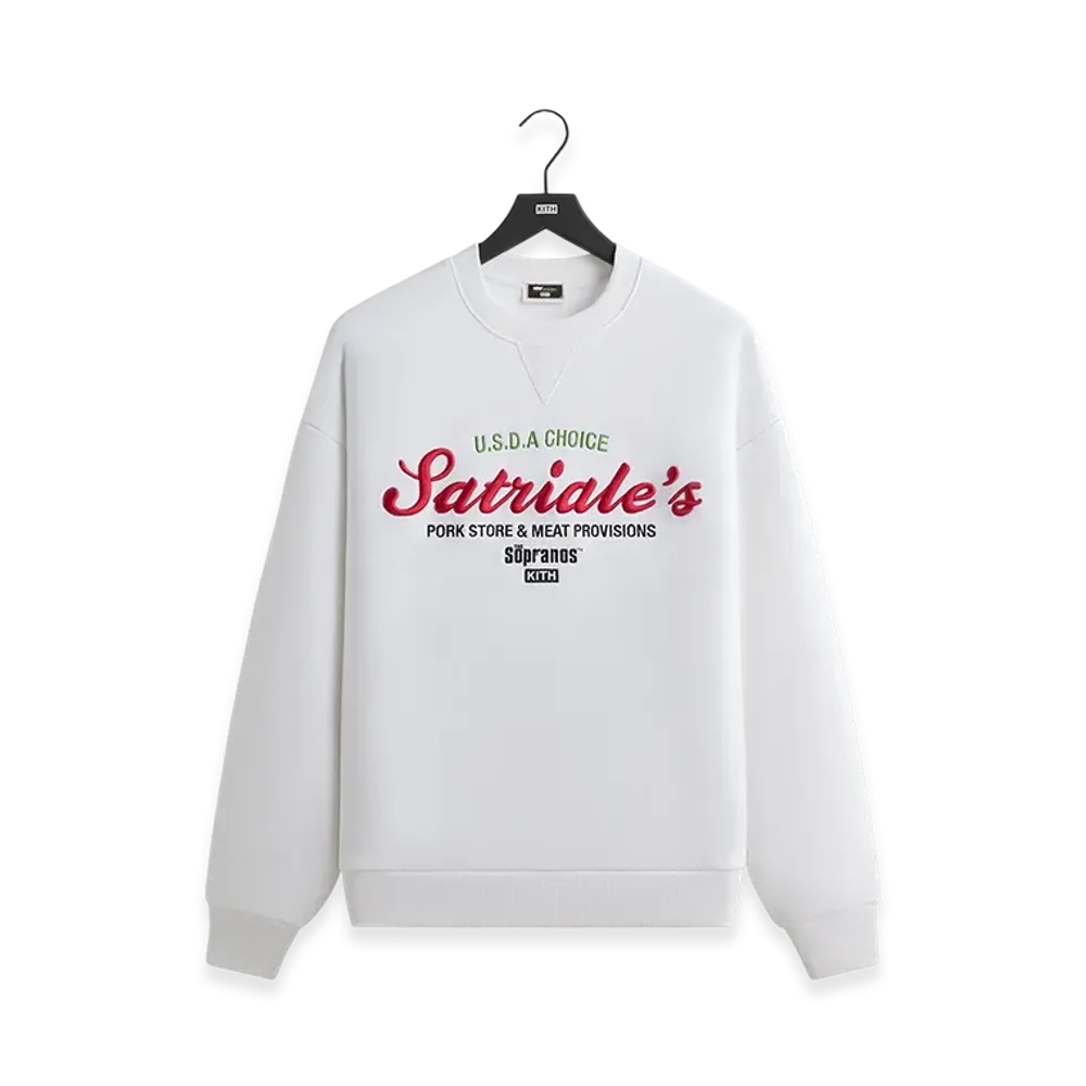 Kith x The Sopranos Satriale's Nelson Crewneck "White"