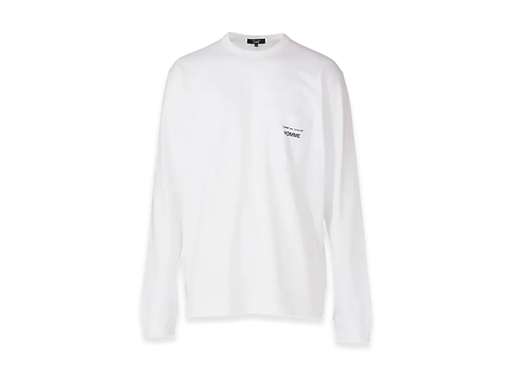 COMME des GARCONS HOMME Cotton Jersey Garment Print T-Shirt "White"