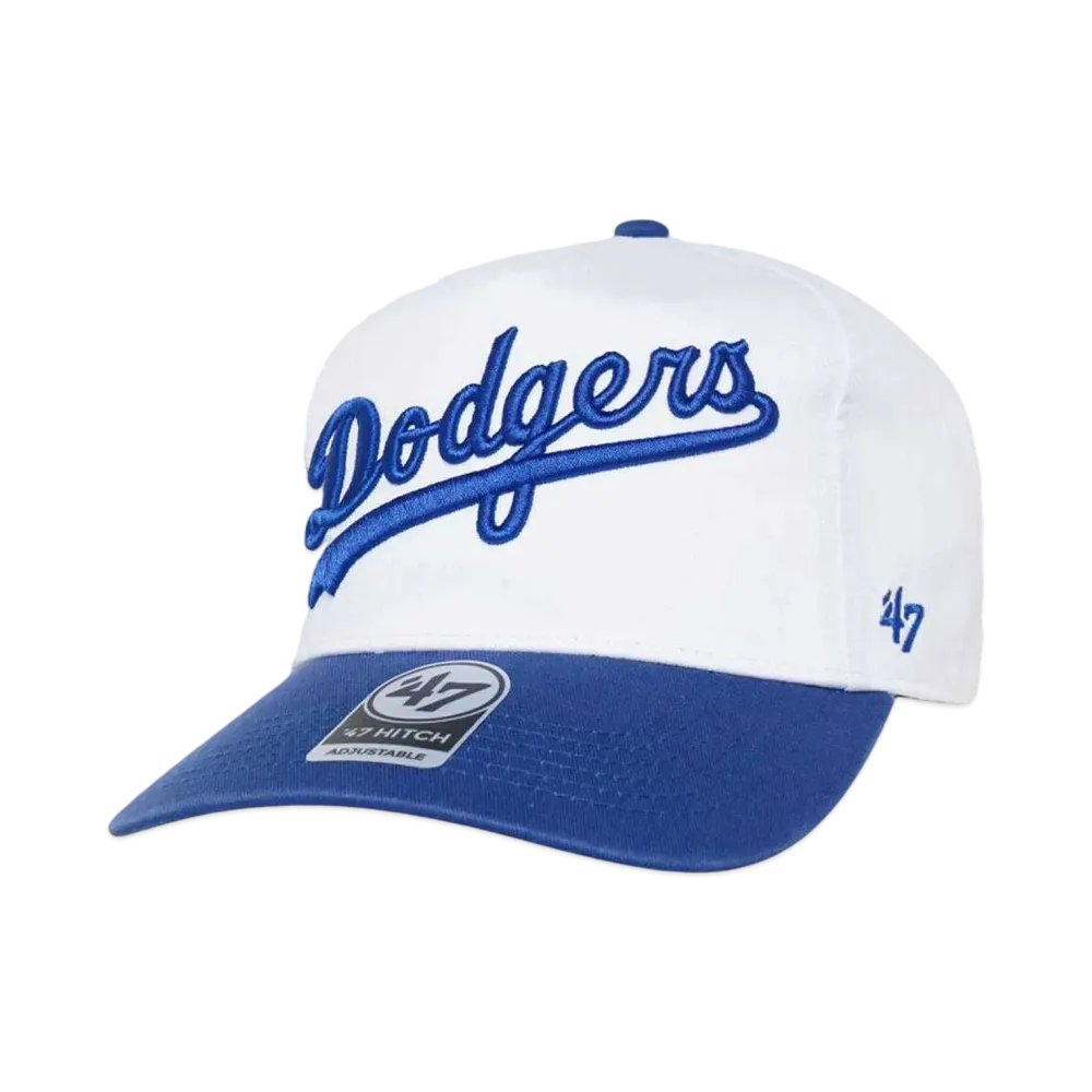 47 DODGERS DOUBLE HEADER SCRIPT SHOT HITCH White/Royal "WHITE/ROYAL"