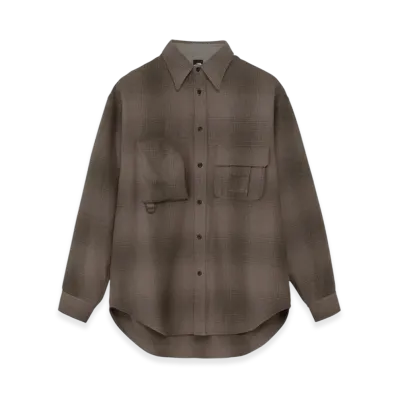 The North Face Long Sleeve Wool Field Utility Shirt "Mushroom Ombre"