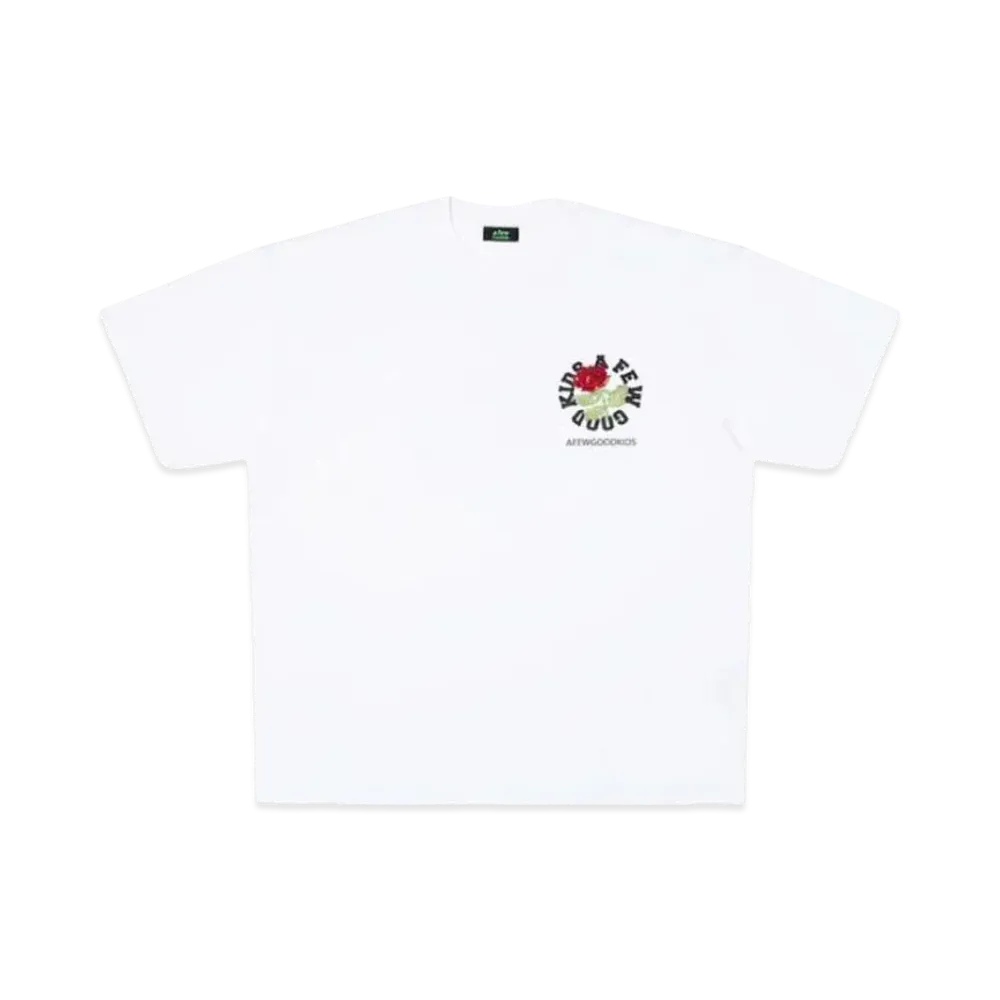A FEW GOOD KIDS Flower Tee "White"