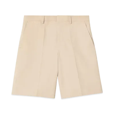 GUCCI Women's Shorts Light Cotton Gabardine "Beige"