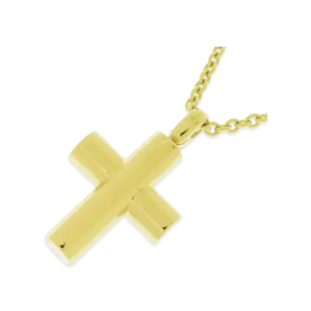 BVLGARI Latin Cross Necklace "Yellow Gold"