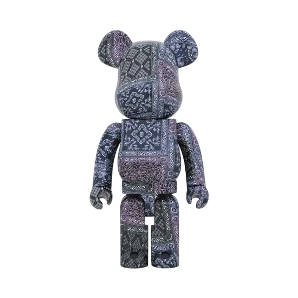 Bearbrick BAPE®︎ BLACK BANDANA 1000%
