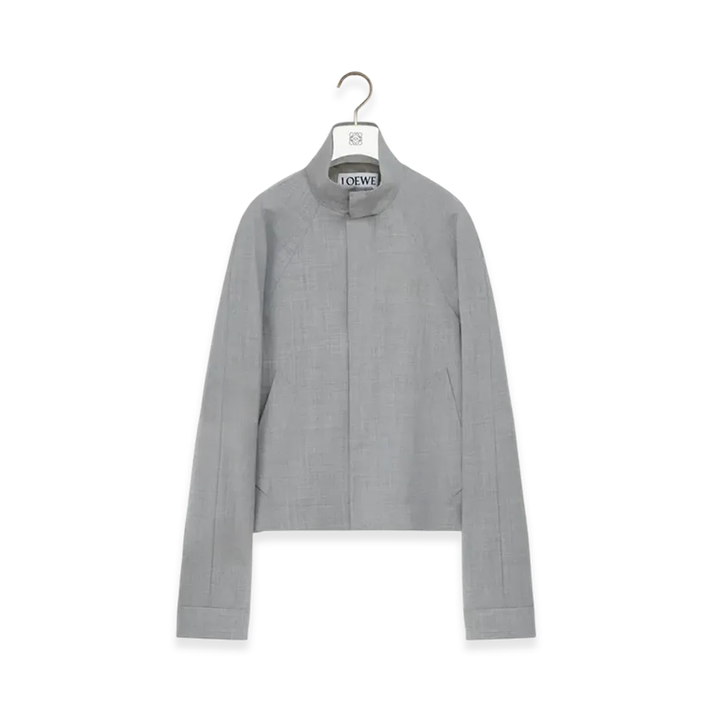 LOEWE Zip-Up Jacket "Light Grey"