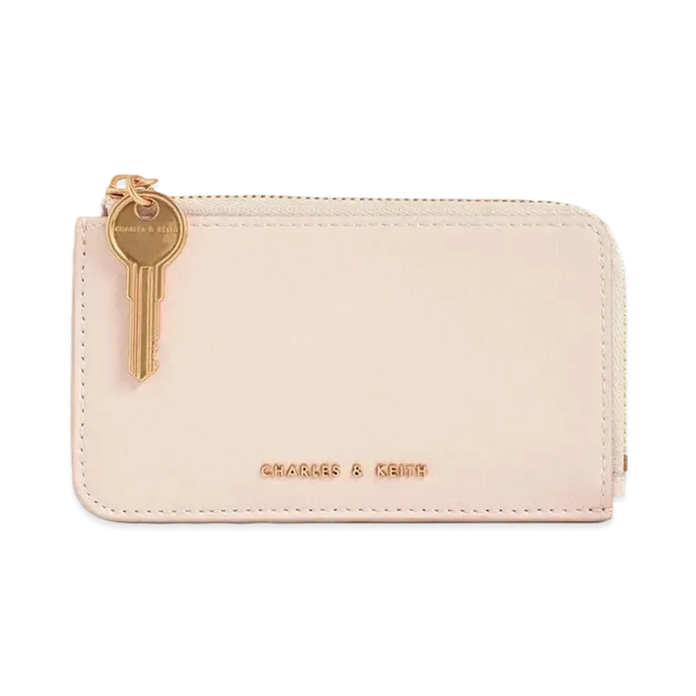 CHARLES & KEITH Zip Around Mini Wallet "LightPink"