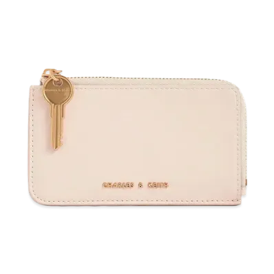 CHARLES & KEITH Zip Around Mini Wallet "LightPink"