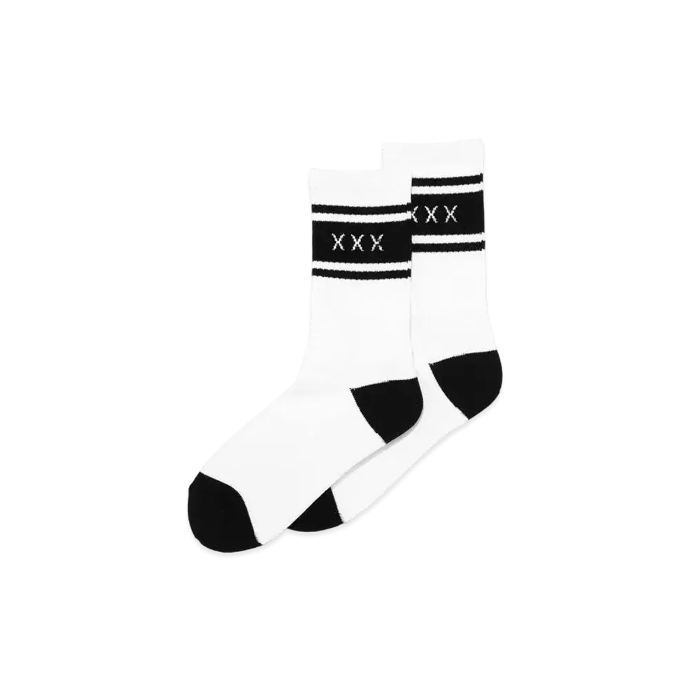 GOD SELECTION XXX x WIND AND SEA SOCKS GX-A22-WSSO-01 "White/Black"