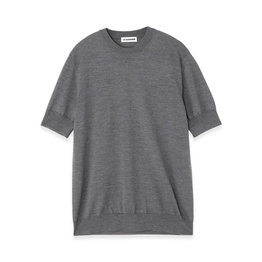 Jil Sander Crew Neck Knit "Mediumgrey"