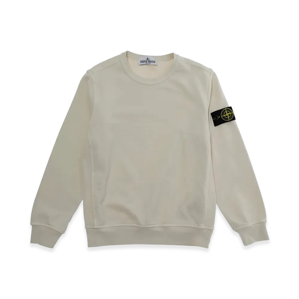 Stone Island Kids Sweaters "White"